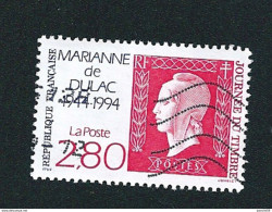 N° 2864 Journée Du Timbre 1994 50ème Anniversaire De La Marianne De Dulac  Timbre France Oblitéré 1994 - Usati