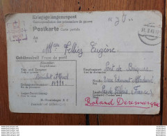 CORRESPONDANCE PRISONNIER DE GUERRE ZONE INTERDITE 03/1943 BOURLET ALFRED   STAMMLAGER X C - WW II