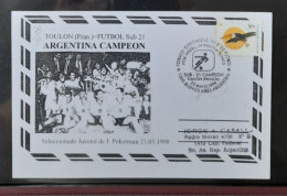 ARGENTINE ARGENTINA FDC 1998 TOULON  FOOTBALL FUSSBALL SOCCER CALCIO VOETBAL FUTBOL FUTEBOL FOOT FOTBAL - Covers & Documents