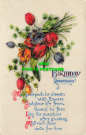 R620512 Birthday Remembrance. May Your Path Be Strewn With Flowers. Greeting Car - Welt