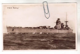 CPA MARINE NAVIRE DE GUERRE CUIRASSE ANGLAIS HMS H.M.S. RODNEY - Warships