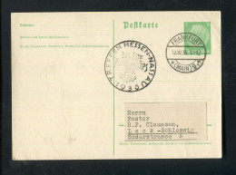 "DEUTSCHES REICH" 1936, Postkarte Stegstempel "FRANKFURT" Und Nebenstempel "TREFFEN FUEHRERKORPS DER NSDAP" (L1177) - Postcards
