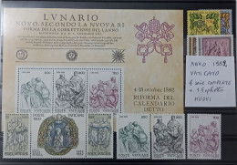 1982 Vaticano, 4 Serie Complete+foglietto- 14 Valori NUOVI MNH ** - Unused Stamps