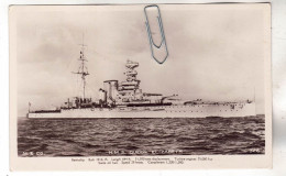 CPA MARINE NAVIRE DE GUERRE CUIRASSE ANGLAIS HMS H.M.S. QUEEN ELISABETH - Warships