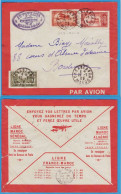 LETTRE PAR AVION DE 1926 - LIGNES AERIENNES LATECOERE FRANCE-MAROC - CASABLANCA (MAROC) POUR BORDEAUX - Airmail