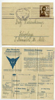 Germany 1937 Folded Zahlkarte; München - „Der Deutsche Pelztierzüchter"; 3pf. Reich's Air Protection League - Brieven En Documenten