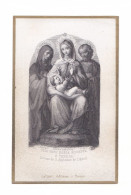 Viva Gesu Maria Giuseppe E Teresa, Devise De Saint Aphonse De Liguori, Sainte Famille Et Sainte Thérèse éd. Cattier N° 9 - Devotion Images