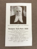 Avis De Décès / 1958 / Monseigneur Lagier / Directeur Général De L'Oeuvre D'Orient - Imágenes Religiosas