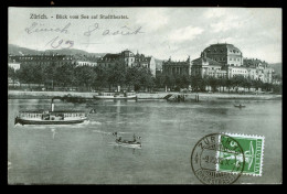 14905 - SUISSE -  ZURICH - Blick Vom See Auf Stadttheater - Zürich