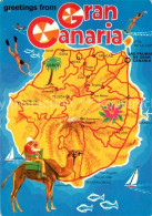 73339822 Gran Canaria Mittelmeerinsel Landkarte Kamel Gran Canaria - Andere & Zonder Classificatie