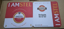 AMSTEL HISTORIC SET BRAZIL BREWERY  BEER  MATS - COASTERS #049 BUTIQUIM ON CE TA - Beer Mats