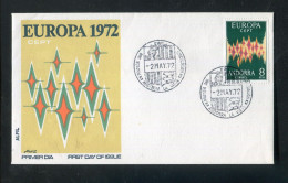 "ANDORRA (sp.) 1972, Mi. 71 "CEPT" FDC (L1179) - Lettres & Documents