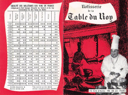 Rotisserie De La TABLE Du ROY . PARIS - Hotelkarten