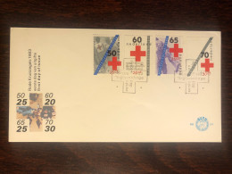 NETHERLANDS  FDC COVER 1983 YEAR  RED CROSS HEALTH MEDICINE STAMPS - FDC