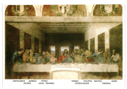 Il Cenacolo The Last Supper, Leonardo Da Vinci, Santa Maria Delle Grazie Milan Unused Postcard. Publisher Muzio Milano - Malerei & Gemälde