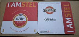 AMSTEL HISTORIC SET BRAZIL BREWERY  BEER  MATS - COASTERS #050 CAFE BAHIA BAR - Sous-bocks