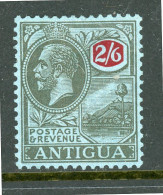 -1921-Antigua-"King George V" MH (*) ( The 2 Shilling/ 6 Pence) - 1858-1960 Crown Colony