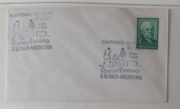 ARGENTINE ARGENTINA FDC 1963 CAMPEONATO  FOOTBALL FUSSBALL SOCCER CALCIO VOETBAL FUTBOL FUTEBOL FOOT FOTBAL - Brieven En Documenten