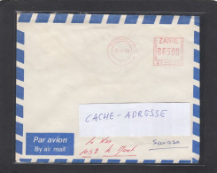 LETTRE AVEC EMA DE KINSHASA POUR LA SUISSE,1989. - Brieven En Documenten