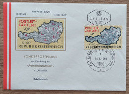 Autriche - FDC 1966 - YT N°1036 - Introduction Des Codes Postaux - FDC