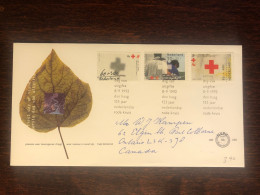 NETHERLANDS  FDC COVER 1992 YEAR  RED CROSS HEALTH MEDICINE STAMPS - FDC