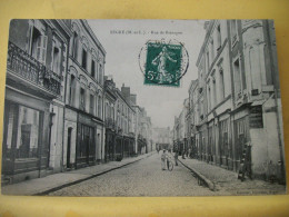 49 5848 CPA 1907 - 49 SEGRE - RUE DE BRETAGNE - ANIMATION. COMMERCES. - Segre