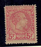 Monaco // 1885 // Charles III  5 F Carmin Neuf * MH Avec Charnière  No 10 Y&T (voir Dentelure Selon Scan) - Unused Stamps