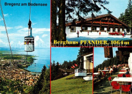 73339333 Bregenz Bodensee Berghaus Pfaender Pfaenderbahn Bregenz Bodensee - Sonstige & Ohne Zuordnung