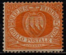 SAINT-MARIN 1877-90 * - Unused Stamps