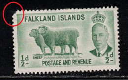 FALKLAND ISLANDS Scott # 107 MH - KFVI & Sheep - Falklandinseln