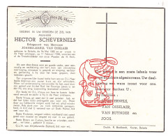 DP Hector Schevernels ° Belsele Sint- Niklaas 1883 † 1955 X Joanna Maria Van Osselaer // Van Buynder Joos - Devotieprenten