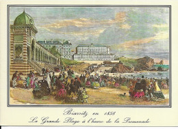 [64] Pyrénées-Atlantiques > Biarritz En 1858 La Grande Plage à L'heure De La Promenade - Biarritz