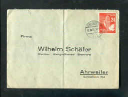 "DDR" 1951, Mi. 278 EF Auf Brief Stegstempel "DRESDEN" Nach Ahrweiler (L1185) - Lettres & Documents