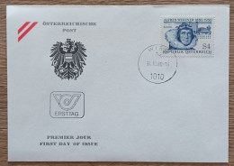 Autriche - FDC 1980 - YT N°1489 - Alfred Wegener, Géophysicien - FDC