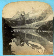 Italie Courmayeur * Lac Comballes Allée Blanche* Photo Stéréoscopique Braun Vers 1865 - Stereoscopio