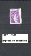 Variété 1977 Neuf ** Y&T N° 1969 Décentré - Unused Stamps