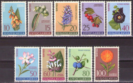 Yugoslavia 1961 - Flowers - Flora - Mi 943-951 - MNH**VF - Unused Stamps