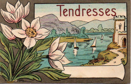 Jolies Fleurs Et Paysage ART DECO . TENDRESSES - Autres & Non Classés