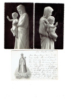 Lot 3 Cpm - LYON - Basilique Notre-Dame De Fourvière - Vierge Du Maître-Autel - Illustration - Virgen Maria Y Las Madonnas