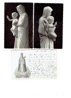 Lot 3 Cpm - LYON - Basilique Notre-Dame De Fourvière - Vierge Du Maître-Autel - Illustration - Vierge Marie & Madones