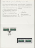 Bund: Minister Card - Ministerkarte Typ IV, Mi-Nr. 1098: " Deutscher Evangelischer Kirchentag Hamburg 1981 "  X - Cartas & Documentos