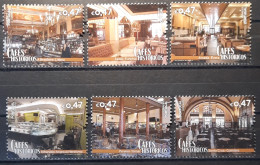 2016 - Portugal - MNH - Historic Coffee Shops - 1st Group - 6 Stamps - Ungebraucht