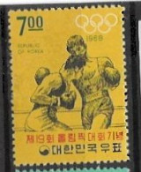 South Korea 1968 Mnh ** 20 Euros Boxing Boxe Olympics Mexico - Corée Du Sud