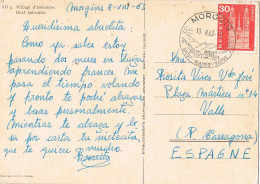 54993. Postal MORGUINS, Valais (Suisse) 1963. Sport, Repos. Ville D'Iserables - Cartas & Documentos