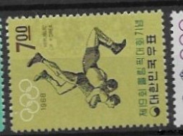 South Korea 1968 Mnh ** 20 Euros Olympics Mexico Lutte Wrestling - Korea, South