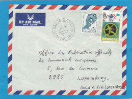 LETTRE DE DAKAR, AVEC TIMBRES "ELEGANCE SENEGALAISE/J.O.1984 L.A.", POUR LE LUXEMBOURG,1985. - Sénégal (1960-...)