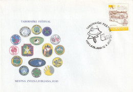 SCOUT SLOVENIA 2003 - FDC FESTIVAL SCOUT. SPECIAL CANCEL LJUBLJANA - Eslovenia