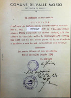 WW2 – 1945 CLN VALLE MOSSO - COMITATO LIBERAZIONE NAZIONALE - Partigiani – S6883 - Documents