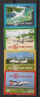 POLYNESIE - 2018 - N°YT. 1176 à 1180 - Aviation / Air Tahiti - Neuf Luxe ** / MNH / Postfrisch - Unused Stamps