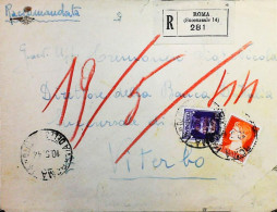 RSI 1943 - 1945 Raccomandata Da Roma  - S7534 - Storia Postale